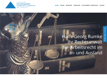 Tablet Screenshot of fachanwalt-arbeitsrecht.de
